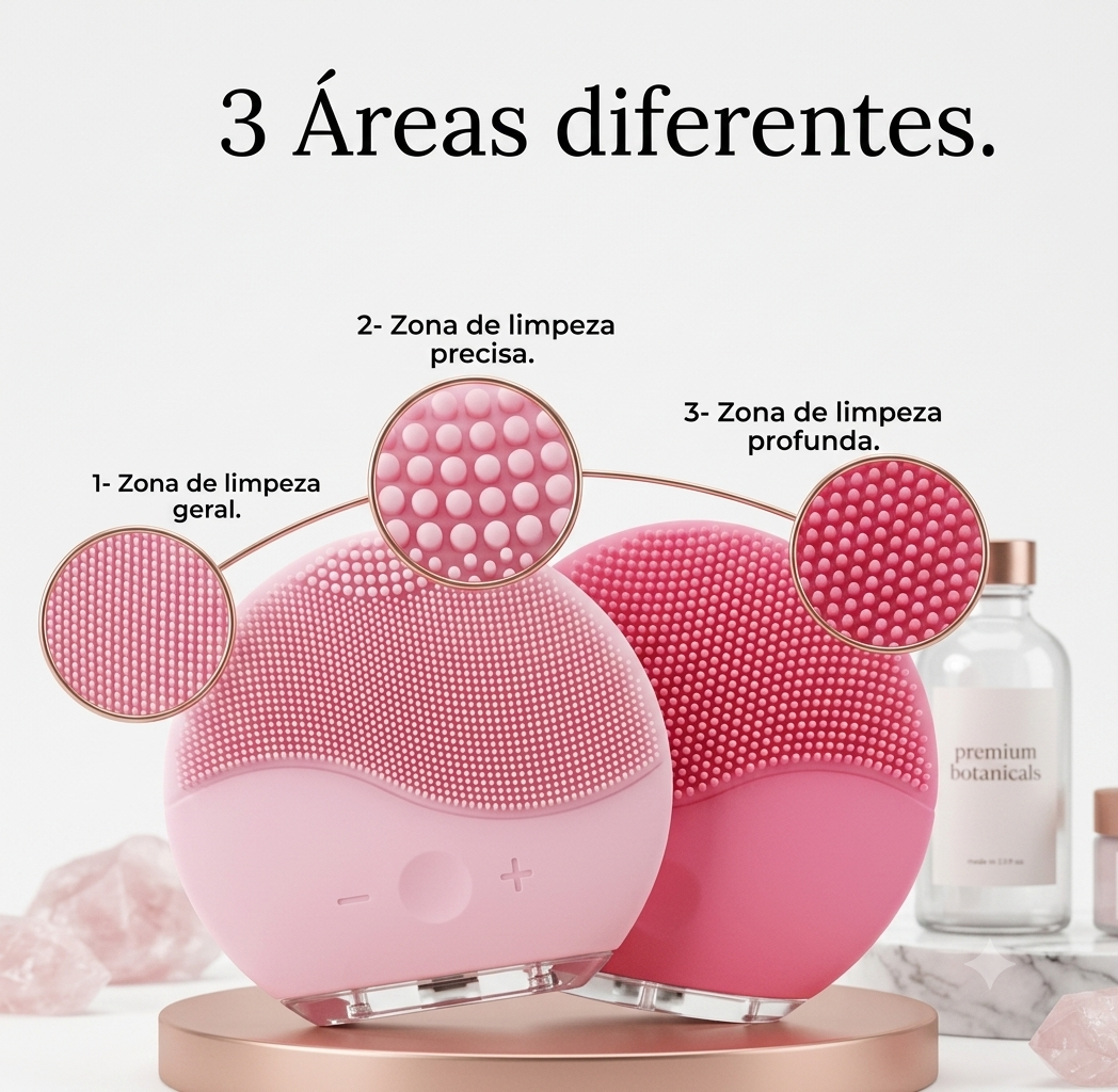 Esponja Elétrica Limpeza Facial Massagem Para Skincare