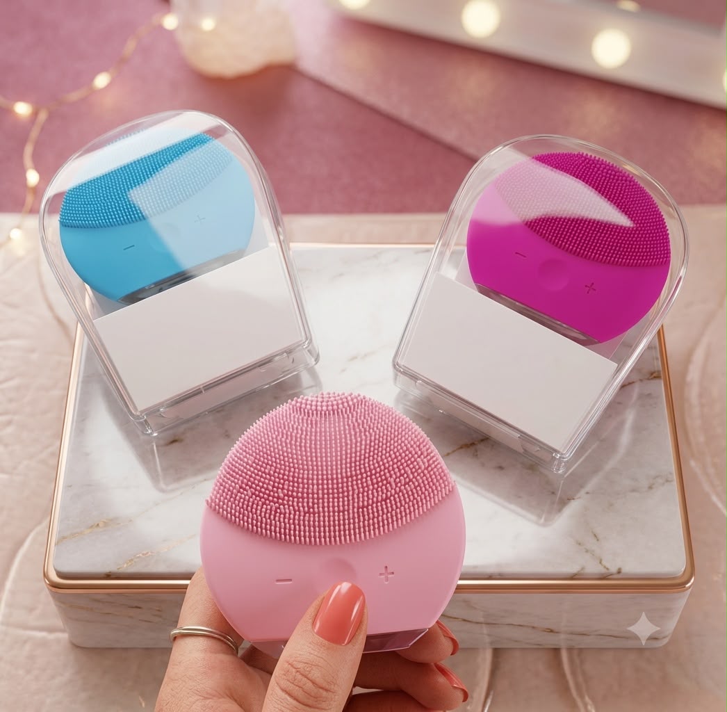 Esponja Elétrica Limpeza Facial Massagem Para Skincare