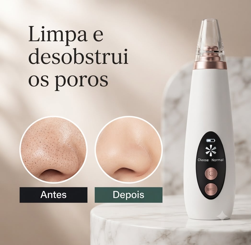 Removedor De Cravos E Espinhas Cleaning USB Recarregável Portátil