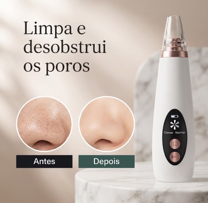 Removedor De Cravos E Espinhas Cleaning USB Recarregável Portátil